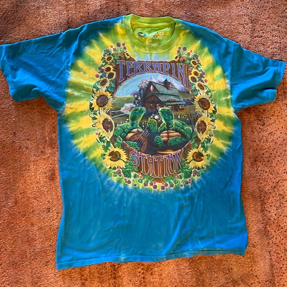 Grateful Dead Terrapin Station Liquid Blue Tshirt XL vintage